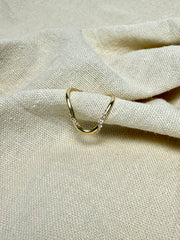 The Chevron Lace Ring