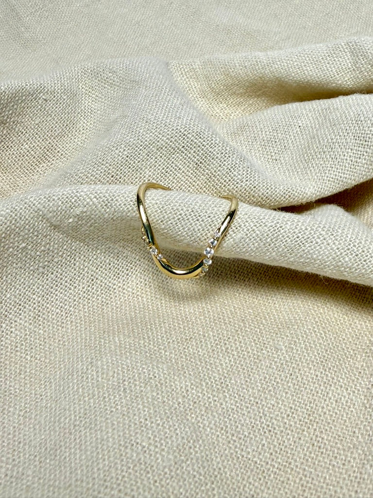 The Chevron Lace Ring
