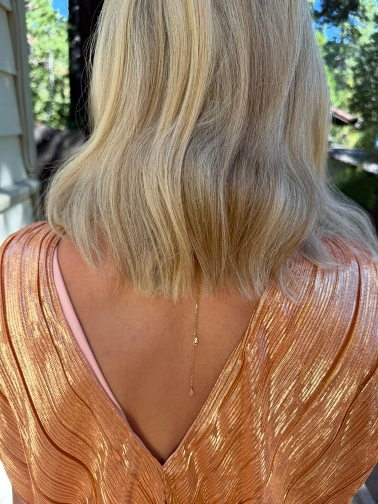 The Front / Back Butterfly Lariat Necklace