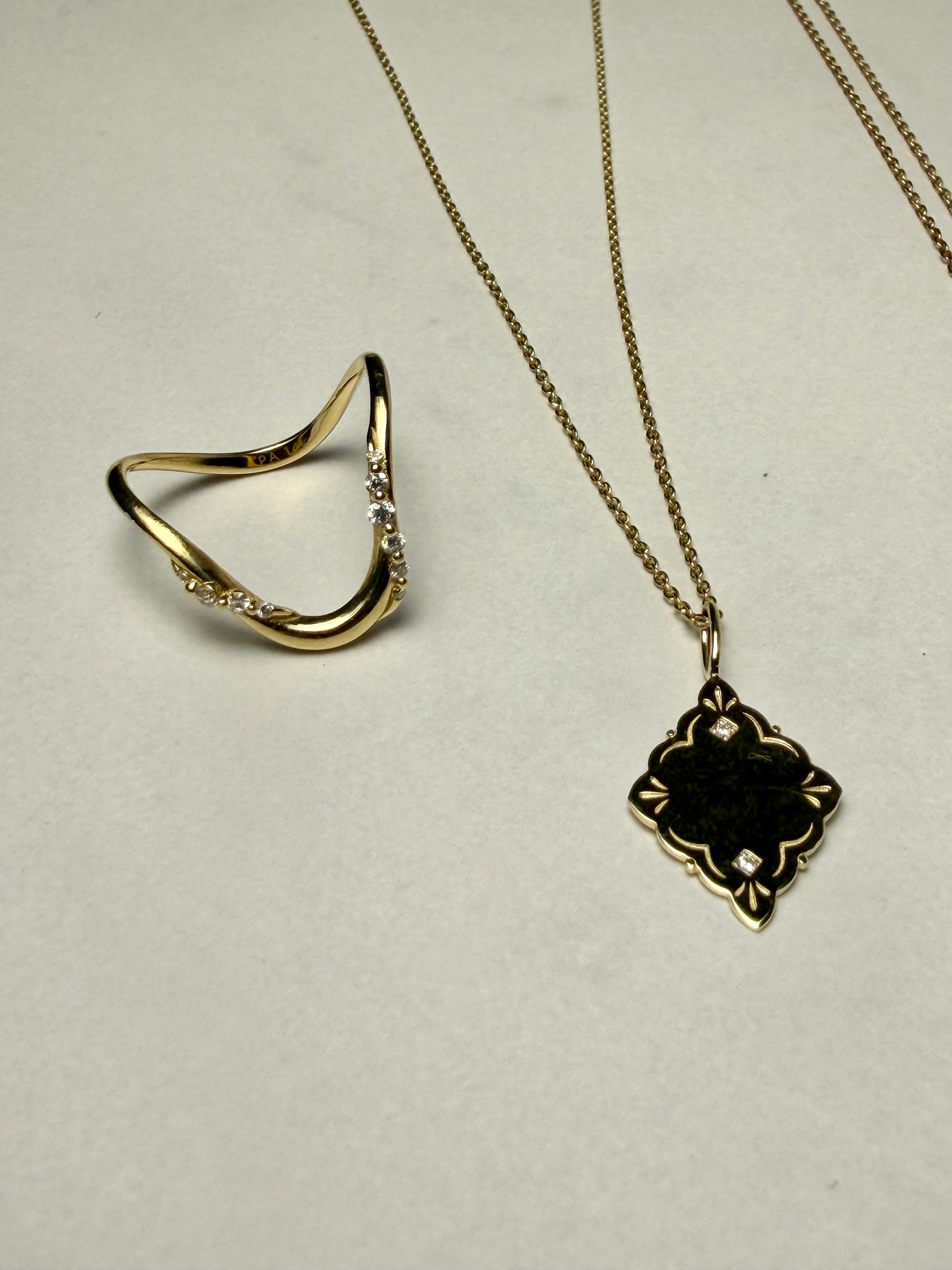 The Chevron Lace Ring