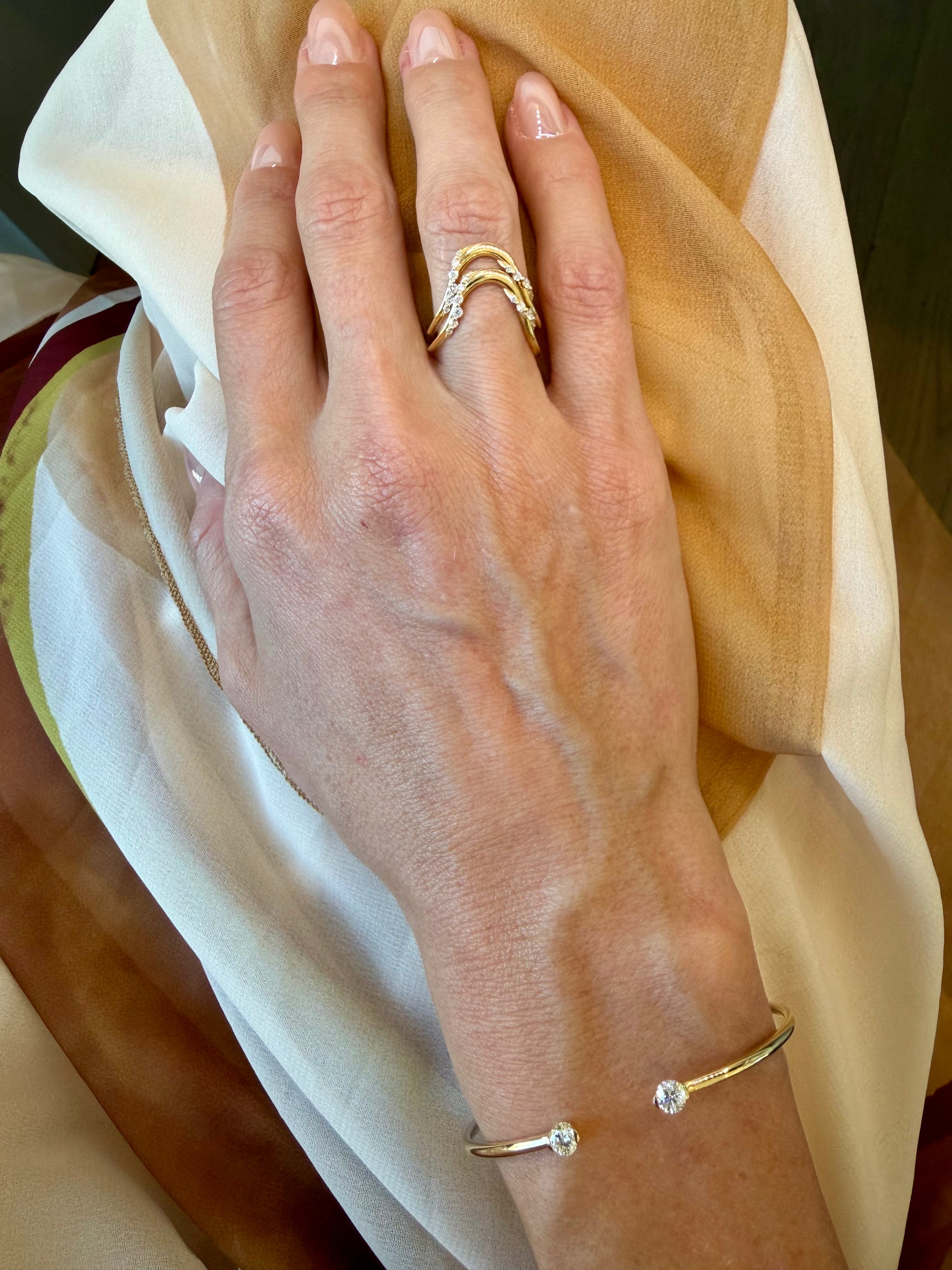 The Chevron Lace Ring