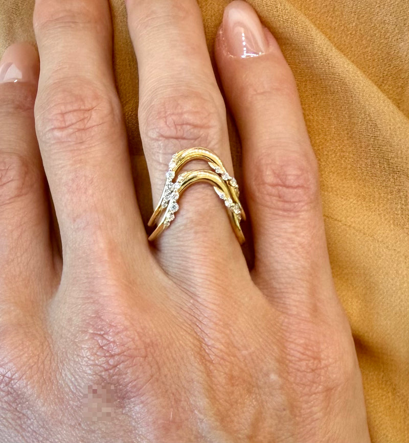 The Chevron Lace Ring